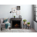 Dimplex Morgan 29 in. Mantel with a 23 in. Electric Fireplace in Charcoal Oak (C3P23LJ-2085CO) Electric Fireplace Dimplex 