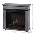 Dimplex Morgan 29" Mantel with a 23" Electric Fireplace in Charcoal Oak (C3P23LJ-2085CO) Fireplaces Dimplex 