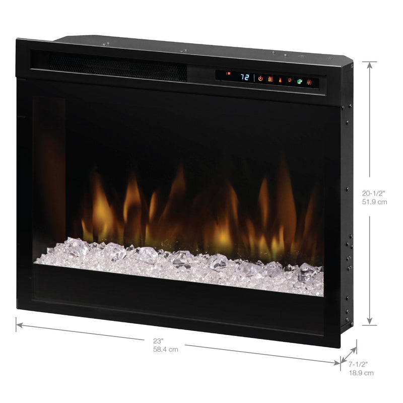 Dimplex Multi-Fire XHD 23" Built-in Electric Fireplace Firebox with Acrylic Ember Bed in Black (XHD23G) Fireplaces Dimplex 