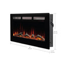 Dimplex Sierra 48" Wall/Built-in Linear Electric Fireplace (SIL48) Fireplaces Dimplex 