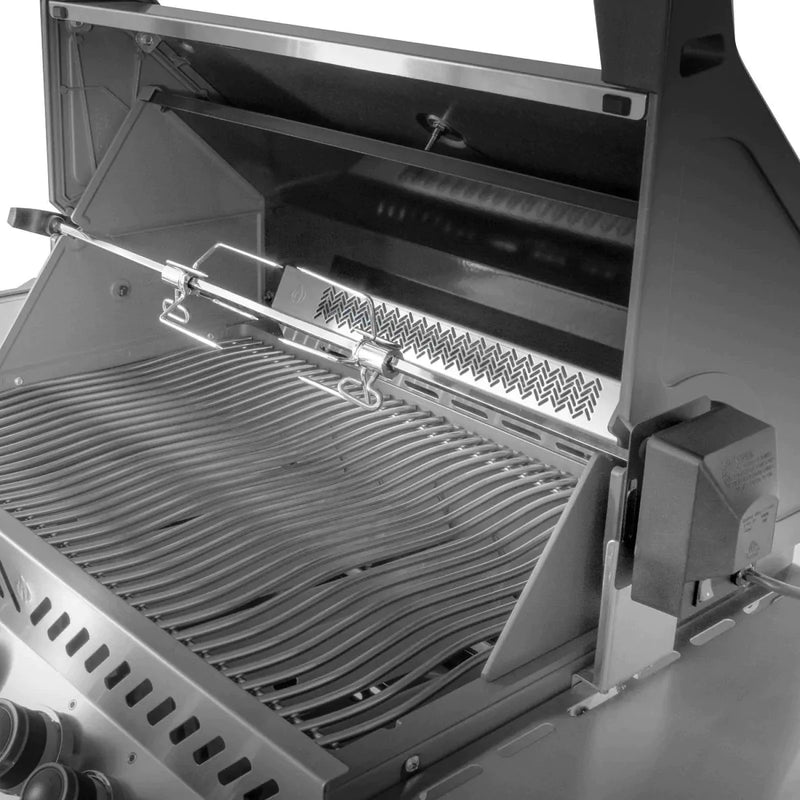 Napoleon 67-Inch Prestige 500 RSIB Natural Gas Grill with Infrared Side and Rear Burners in Grey (P500RSIBNCH-3)