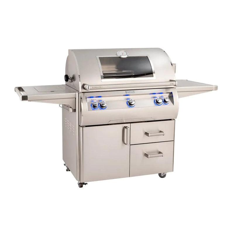 Fire Magic Echelon Diamond E790s 36-Inch A Series Freestanding Gas Grill With Rotisserie, Single Side Burner, Analog Thermometer & Magic View Window, Natural Gas (E790S-8EAN-62-W)