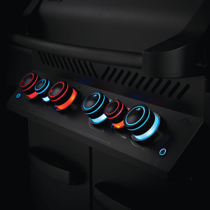 Napoleon 66-Inch Phantom Prestige 500 RSIB Natural Gas Grill with Infrared Side and Rear Burners in Matte Black (P500RSIBNMK-3-PHM)