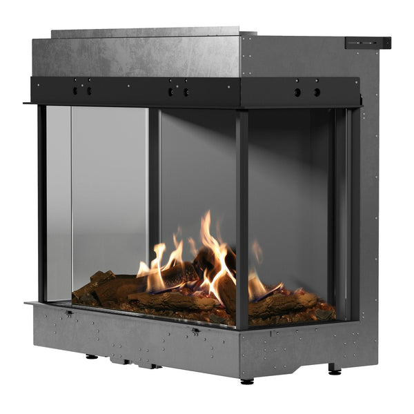 Faber MatriX Three-sided Bay Built-in Gas Fireplace - 33" x 26" (FMG4126B) Fireplaces Faber 