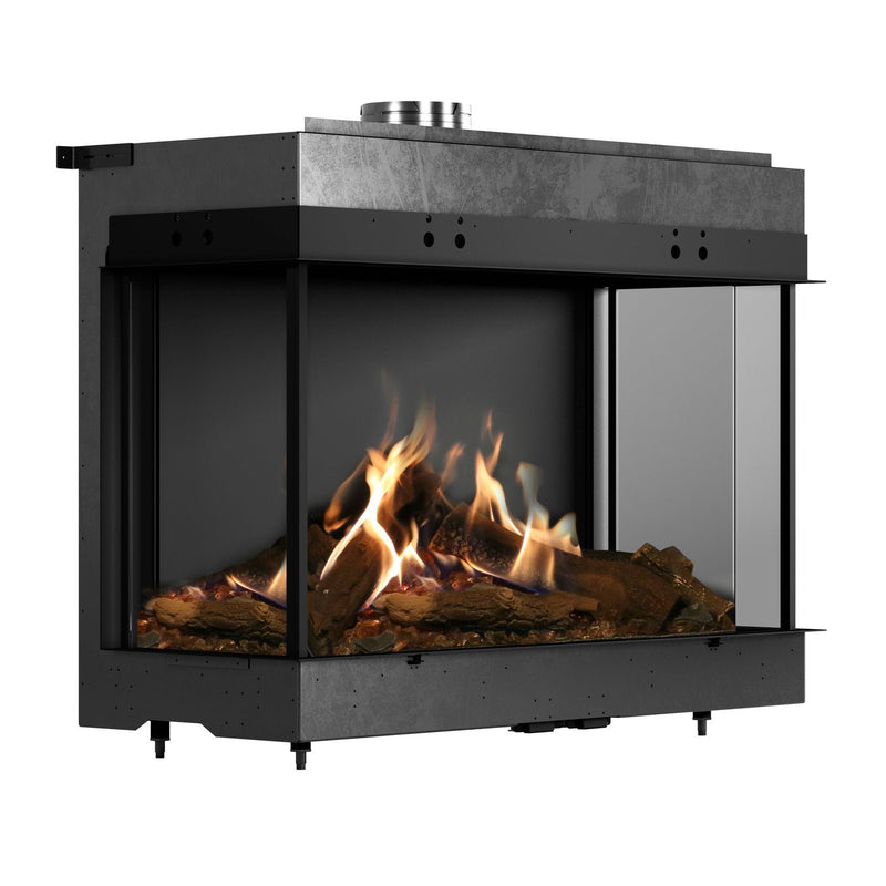 Faber MatriX Three-sided Bay Built-in Gas Fireplace - 41" x 26" (FMG5126B) Fireplaces Faber 
