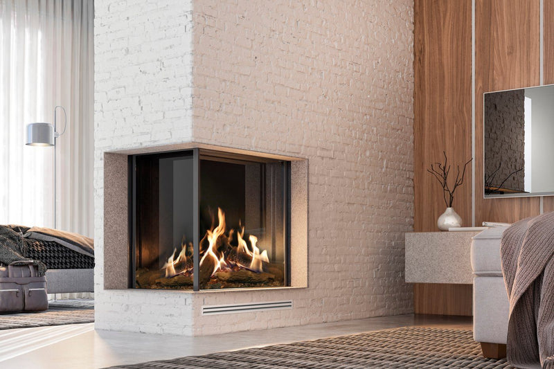 Faber MatriX Two-sided Built-in Gas Fireplace, Left-facing - 33" x 26" (FMG3726L) Fireplaces Faber 