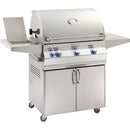 Fire Magic 30" Aurora Freestanding Liquid Propane Gas Grill with One Infrared Burner Rotisserie Side Burner And Analog Thermometer (A660S-8LAP-62) Grills Fire Magic 
