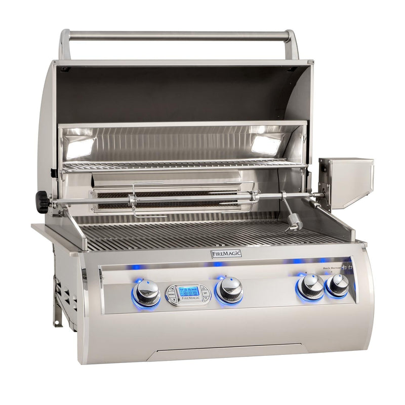 Fire Magic 30" Echelon Diamond Built-In Natural Gas Grill One Infrared Burner in Stainless Steel (E660I-8L1N) Grills Fire Magic 