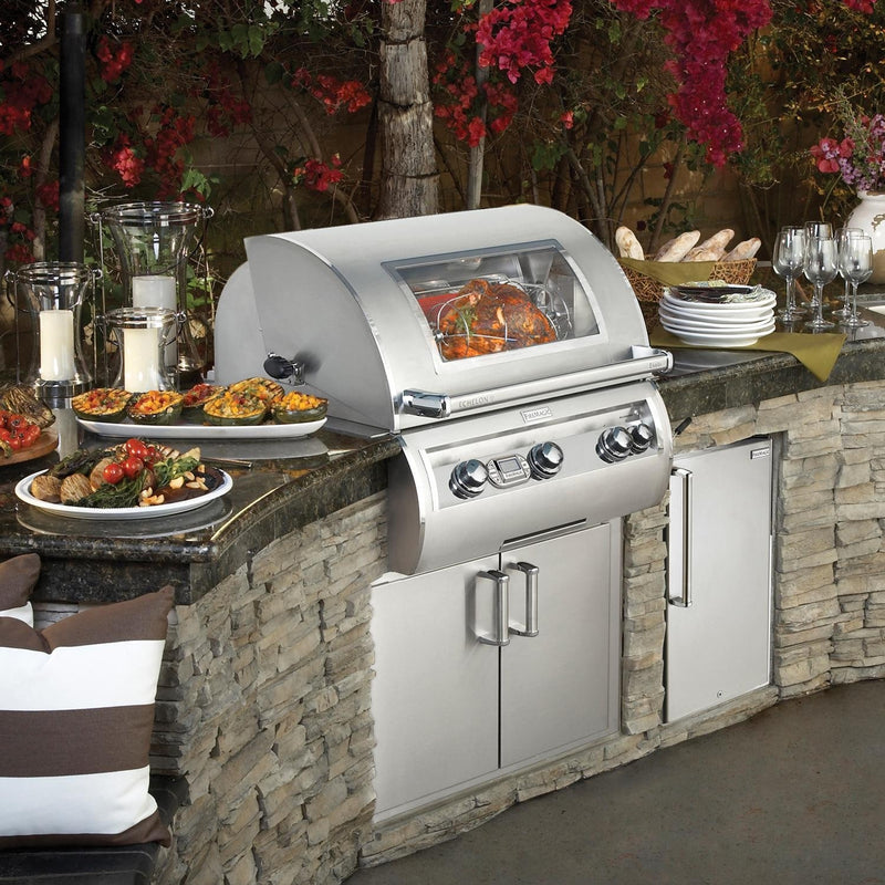 Fire Magic 30" Echelon Diamond Built-In Propane Gas Grill with Magic View Window in Stainless Steel (E660I-8E1P-W) Grills Fire Magic 