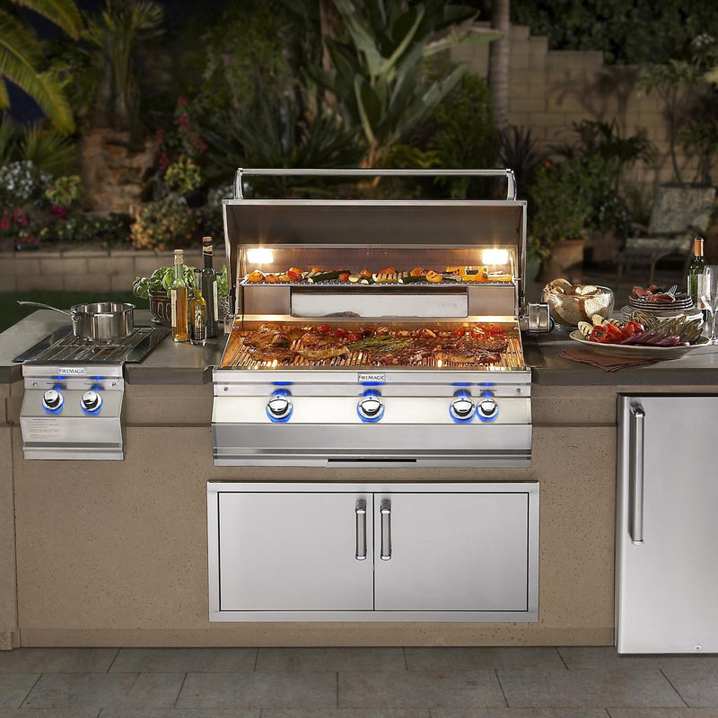 Fire Magic 36" Built-In Propane Gas Grill with Rotisserie in Stainless Steel (A660I-8EAP) Grills Fire Magic 