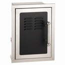 Fire Magic Echelon Black Diamond 14" Left-Hinged Louvered Single Access Door with Propane Tank Storage & Soft Close (53820HSC-TL) Grill Accessories Fire Magic 