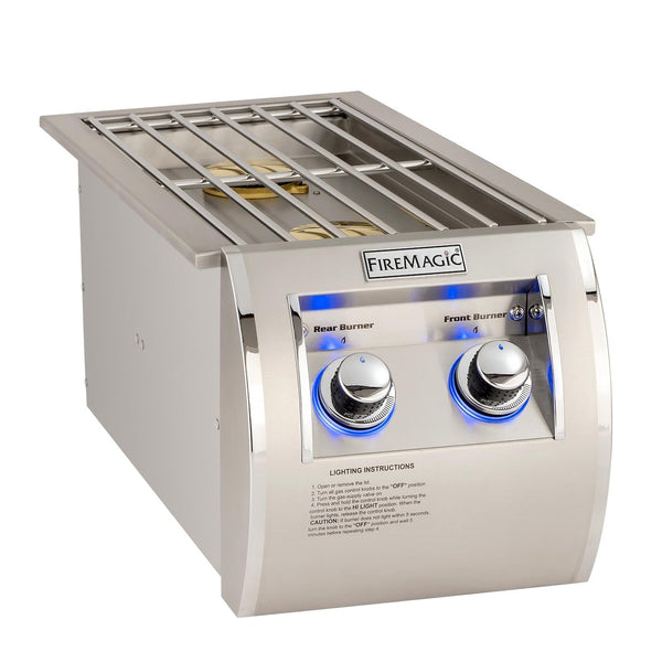 Fire Magic Echelon Diamond Built-In Natural Gas Double Side Burner (32815) Grills Fire Magic 