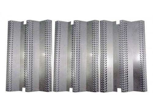 Set of 3 stainless steel perforated flavor grids with aligned honeycomb-style holes