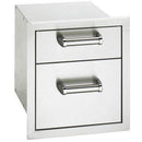 Fire Magic Premium Flush 14" Double Access Drawer with Soft Close (53802SC) Grill Accessories Fire Magic 