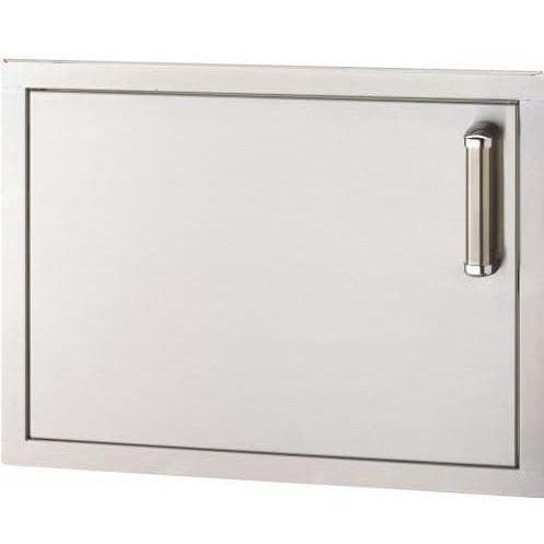 Rectangular flush-mount metal access door with soft-close hinge on right side