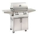 Fire Magic Aurora 24-Inch Propane Gas Freestanding Grill, Single Side Burner, Sear Burner, Backburner, and Analog Thermometer - (A430S-8LAP-62)