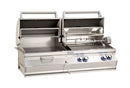 Fire Magic Aurora A830s 46-Inch Propane Gas and Charcoal Built-In Dual Grill with 1 Sear Burner, Backburner, Rotisserie Kit and Analog Thermometer (A830I-8LAP-CB)