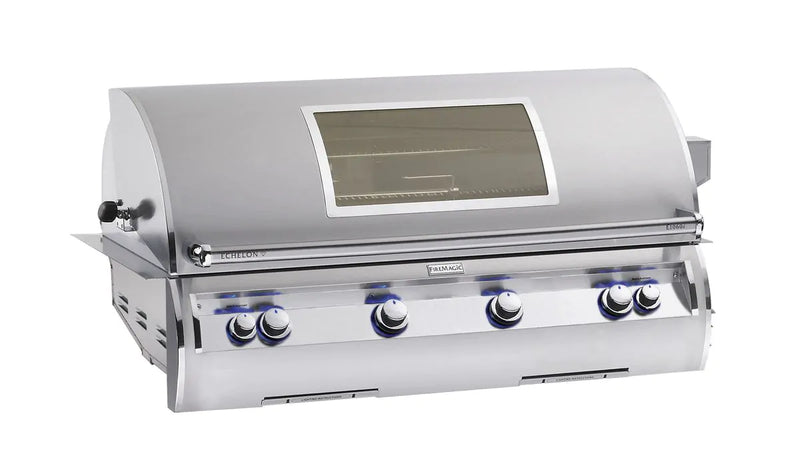 Fire Magic Echelon Diamond E1060i A Series 48-Inch Built-In Gas Grill With Rotisserie, Analog Thermometer & Magic View Window, Propane (E1060I-8EAP-W)