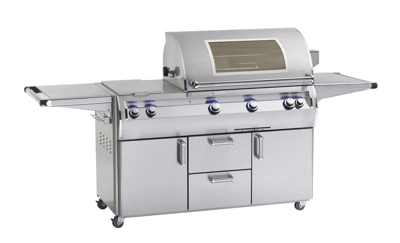 Fire Magic Echelon Diamond E790s 36-Inch A Series Freestanding Gas Grill With Rotisserie, Infrared Burner, Double Side Burner, Analog Thermometer & Magic View Window, Natural Gas (E790S-8LAN-71-W)