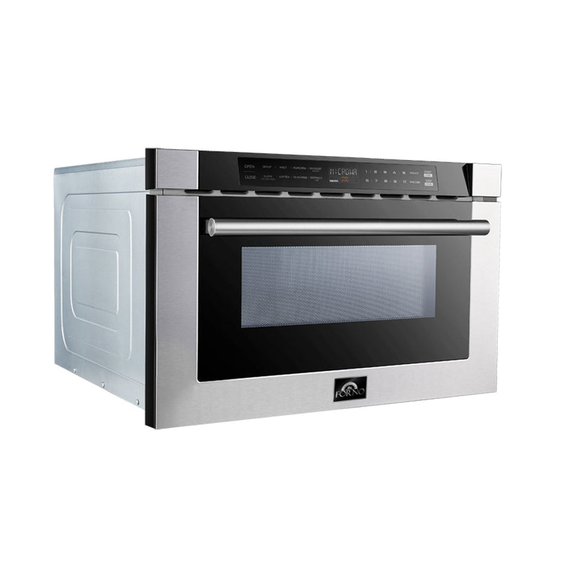 Forno 24" 1.2 cu. ft. Microwave Drawer in Stainless Steel (FMWDR3000-24) Microwaves Forno 