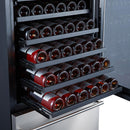 Forno 24'' Built-In Compressor Wine Cooler - Dual Zone - 108 Bottles (FWCDR6628-24S) Wine Coolers Forno 