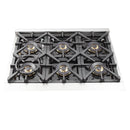 Forno 3-Piece Pro Appliance Package - 36" Dual Fuel Range, French Door Refrigerator, and Dishwasher in Stainless Steel Appliance Package Forno 