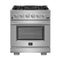 Forno 30-Inch Capriasca Gas Range with 5 Burners, Convection Oven and 100,000 BTUs (FFSGS6260-30)