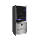 Forno 30" Dual Zone Wine Cooler & Refrigerator Drawer (FWCDR6661-30S) Wine Coolers Forno 