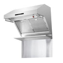 Forno 3-Piece Appliance Package - 30-InchAPD3-6276-30-HGas Range with Air Fryer, 60-Inch Pro-Style Refrigerator & Wall Mount Hood with Backsplash in Stainless Steel