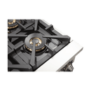 Forno 36" Capriasca Gas Range with 6 Burners and Convection Oven in Stainless Steel with Black Door (FFSGS6260-36BLK) Ranges Forno 