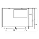 Forno 36" French Door Refrigerator - 19 cu.ft with Double Freezer Drawer and Ice Maker - with Custom Grill (FFRBI1820-40SG) Refrigerators Forno 