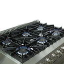 Forno 36" Galiano Gas Range with 240v Electric Oven - 6 Burners and Convection Oven (FFSGS6156-36) Ranges Forno 