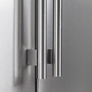 Forno 37" Salerno Side-by-Side Counter Depth Refrigerator 15.6 Cu. Ft. in Stainless Steel with Professional Handle & Decorative Grill (FFRBI1805-37SG) Refrigerators Forno 