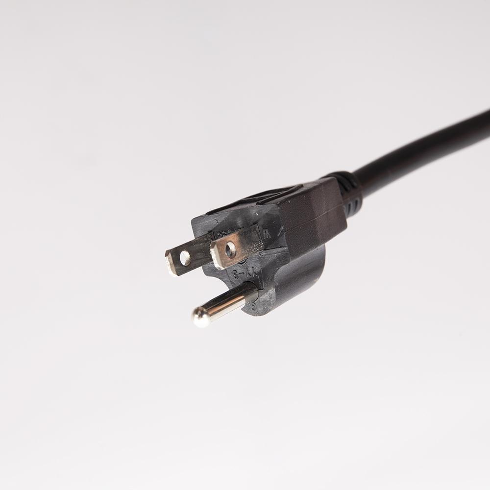 Gas range power cord with two-prong plug