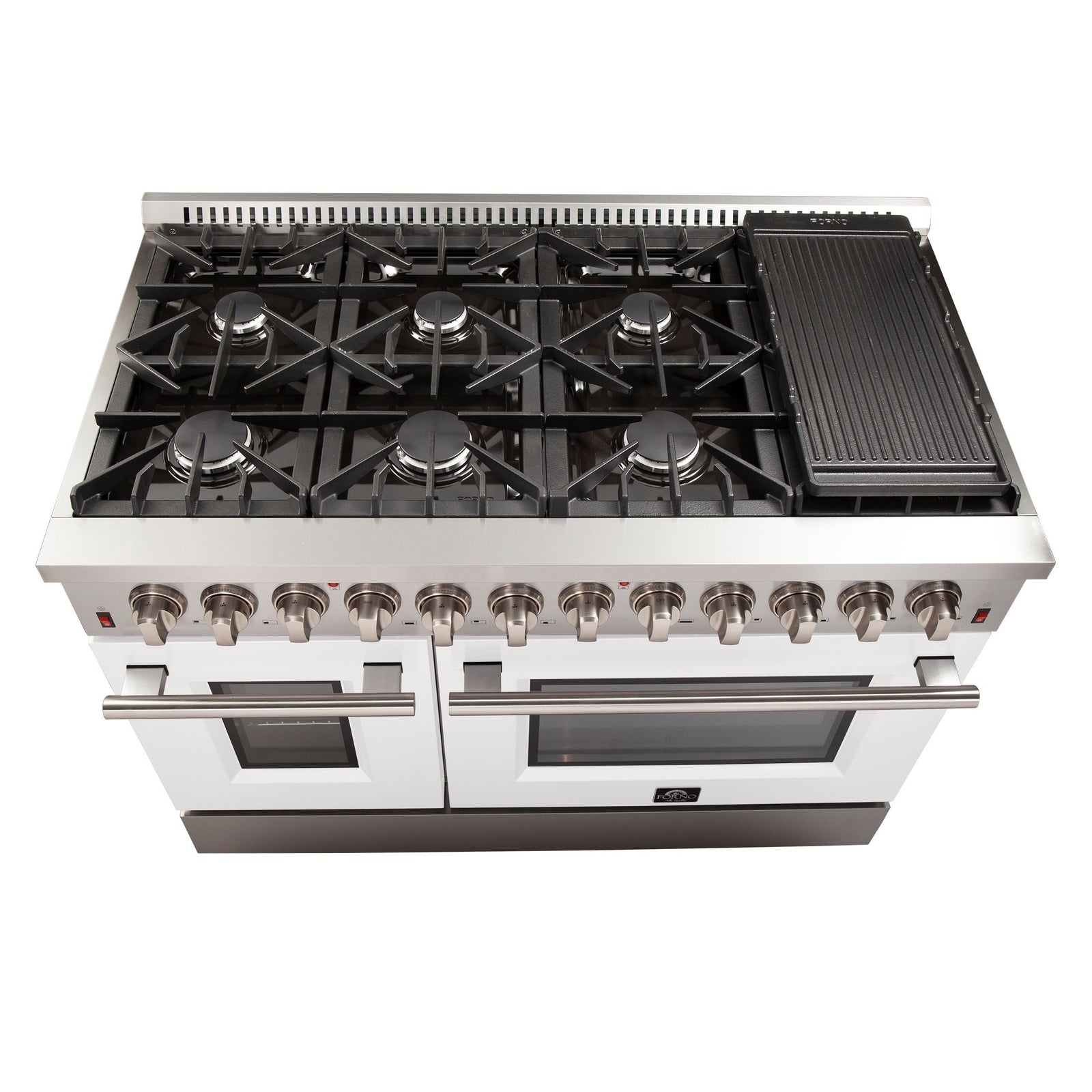 Forno 48" Dual Fuel Range w/ 8 Burners (FFSGS615648WHT)