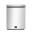 Forno 5-Piece Appliance Package - 36" Gas Range, 36" Refrigerator with Water Dispenser, Wall Mount Hood with Backsplash, Microwave Drawer, & 3-Rack Dishwasher in Stainless Steel Appliance Package Forno 