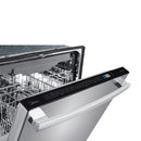 Forno 5-Piece Appliance Package - 36" Gas Range, 36" Refrigerator with Water Dispenser, Wall Mount Hood with Backsplash, Microwave Drawer, & 3-Rack Dishwasher in Stainless Steel Appliance Package Forno 