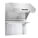 Forno 5-Piece Pro Appliance Package - 30" Dual Fuel Range, 36" Refrigerator with Water Dispenser, Wall Mount Hood with Backsplash, Microwave Oven, & 3-Rack Dishwasher in Stainless Steel Appliance Package Forno 
