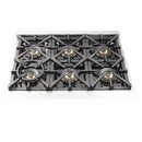 Forno 2-Piece Pro Appliance Package - 36-Inch Gas Range & Wall Mount Hood in Stainless Steel