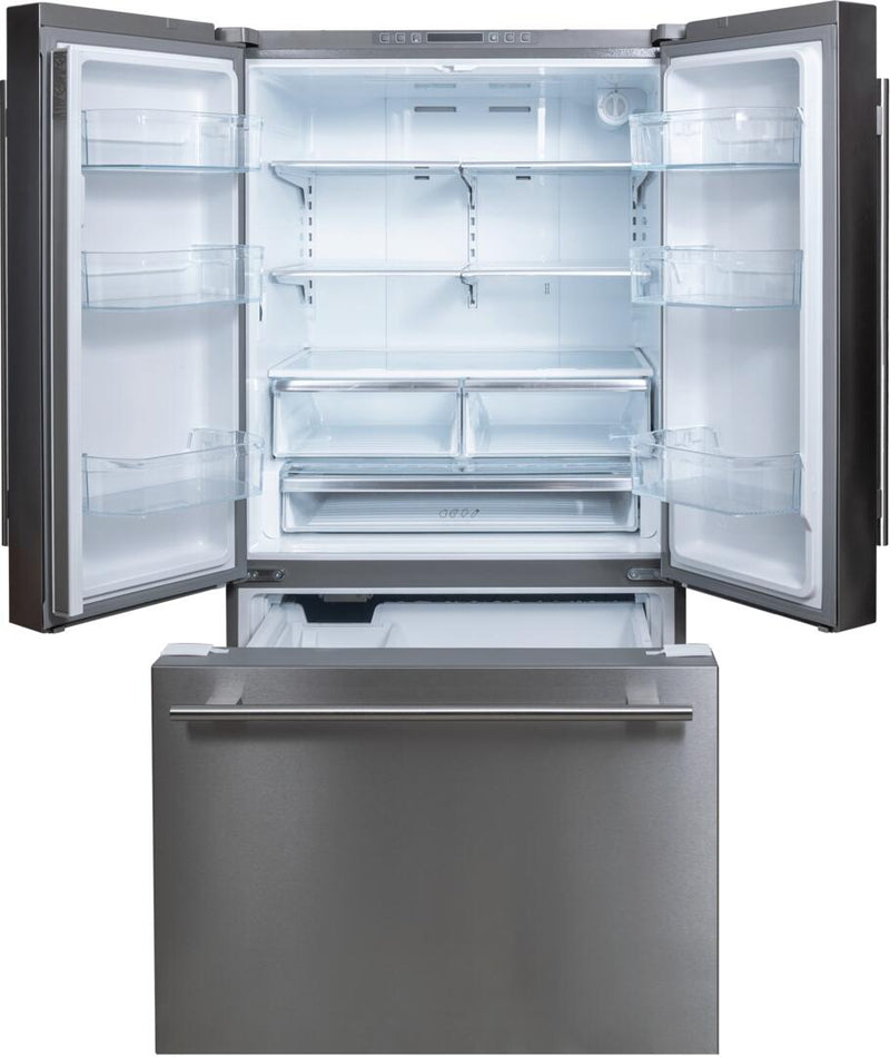 Forte 36" Freestanding Counter Depth Refrigerator with 20.9 cu. ft. and Internal Water Dispenser in Stainless Steel (FFD21ESCSS) Refrigerators Forte 