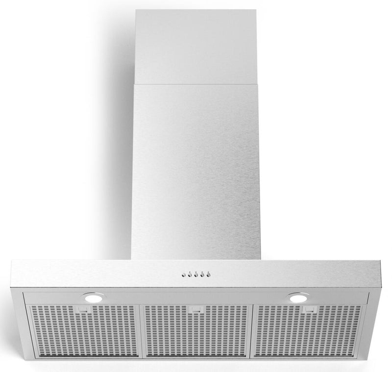 Forte Bellina Series 36" Wall Mount Convertible Hood with 600 CFM, LED Lights, in Stainless Steel (BELLINA36) Range Hoods Forte 