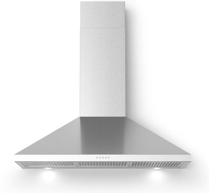 Forte Bravo Series 30" Wall Mount Convertible Hood with 600 CFM, LED Lights, in Stainless Steel (BRAVO30) Range Hoods Forte 