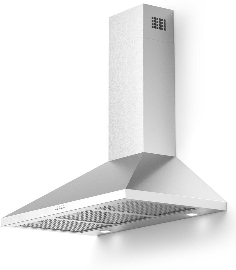 Forte Bravo Series 36" Wall Mount Convertible Hood with 600 CFM, LED Lights, in Stainless Steel (BRAVO36) Range Hoods Forte 