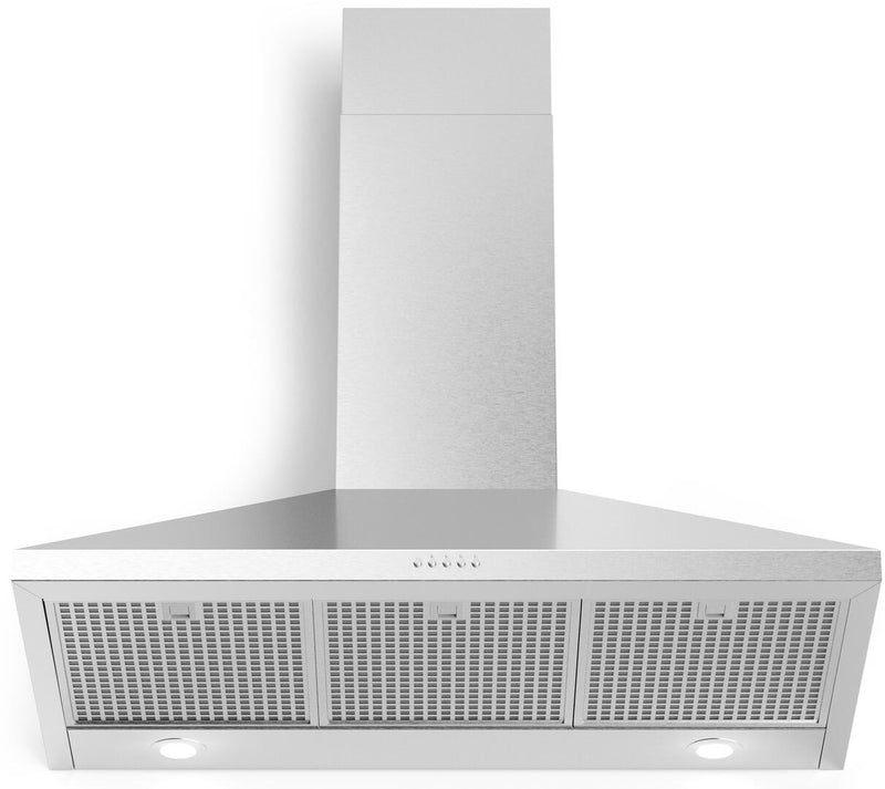 Forte Bravo Series 36" Wall Mount Convertible Hood with 600 CFM, LED Lights, in Stainless Steel (BRAVO36) Range Hoods Forte 