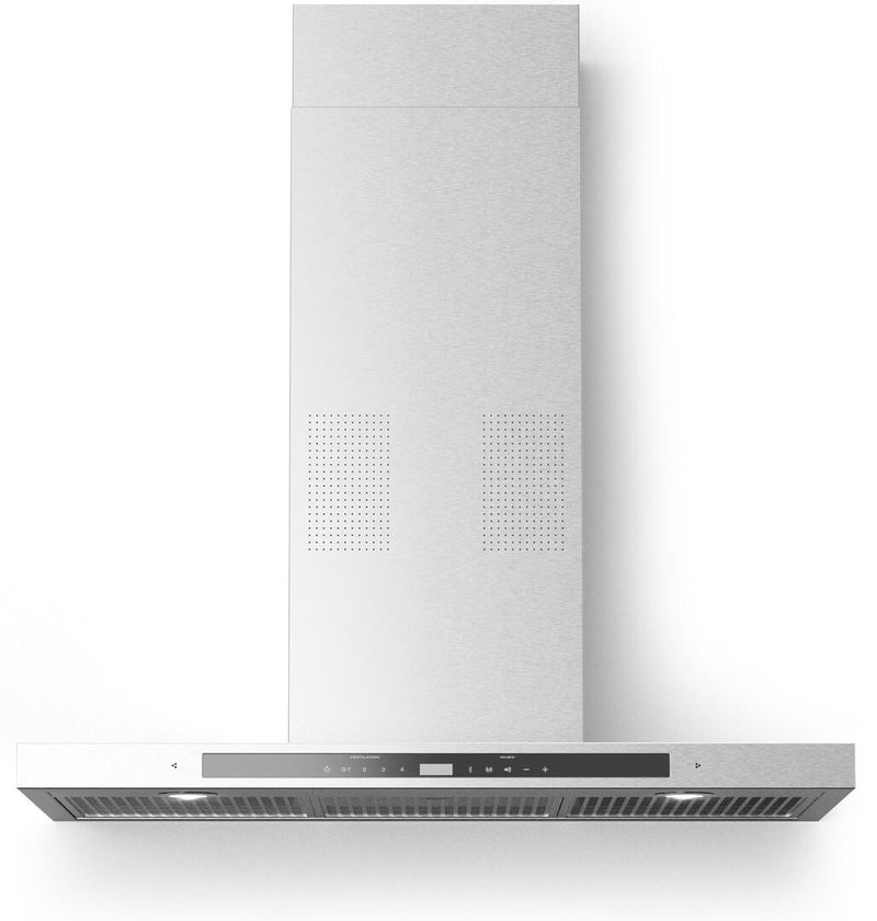 Forte Collegare Series 36" Wall Mount Convertible Range Hood with 600 CFM, Music Player via Bluetooth Digital Integrated Radio, Mesh Filters in Stainless Steel (COLLEGARE36) Range Hoods Forte 