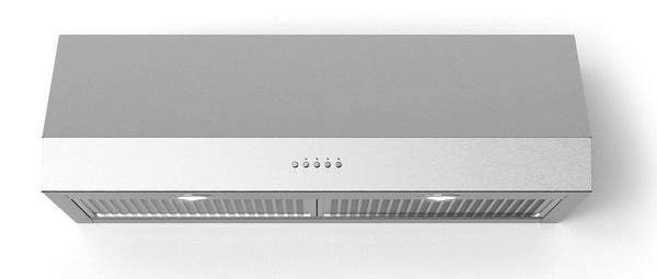 Forte Lucca Series 24" Under Cabinet Convertible Hood with 600 CFM, LED Lights, in Stainless Steel (LUCCA24) Range Hoods Forte 