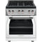 Forza 30-Inch 5.2 cu. ft. Stainless Steel Pro-Style Gas Range in Valoroso White (FR304GN-W)