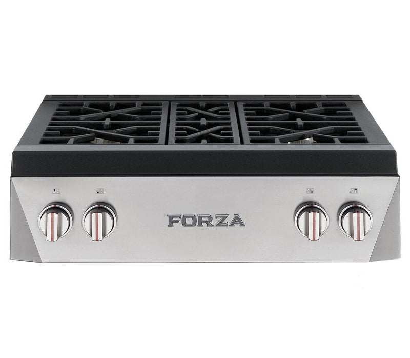 Forza 30" Professional Rangetop in Stainless Steel (FRT304GN) Rangetops Forza 