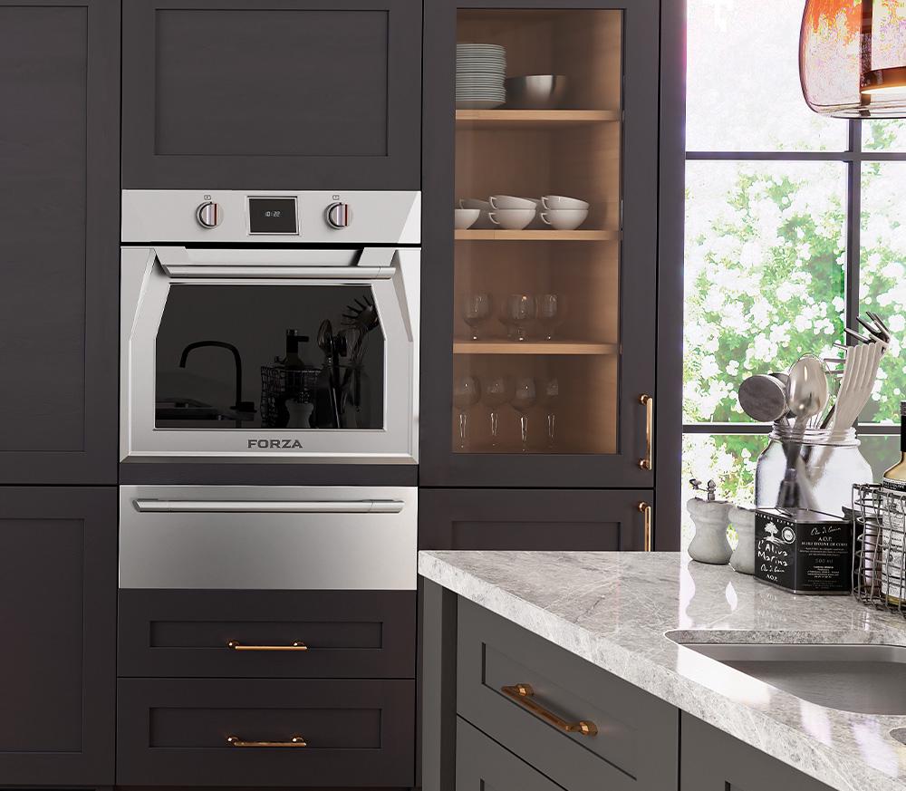 Forza 30 Inch Single Dual Convection Electric Wall Oven FOSP30S