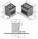 Forza 36" 6.0 cu. ft. Stainless Steel Pro-Style Gas Range (FR366GN) Ranges Forza 